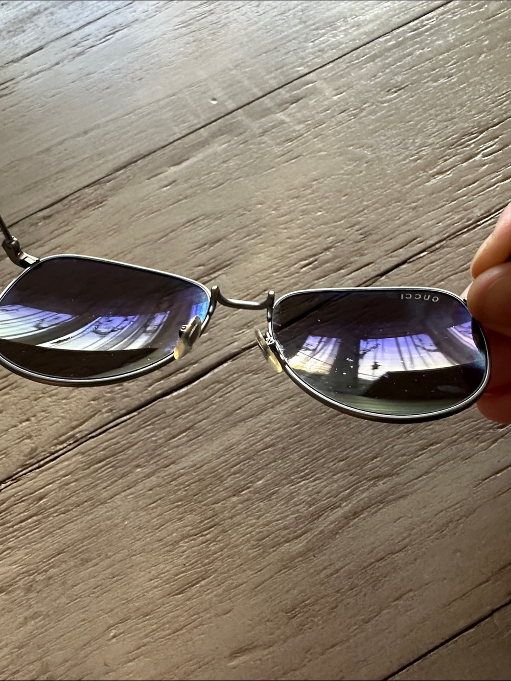 Gucci aviator sunglasses unisex silver classic GG 2256/S R80L8 55 17 145 - Picture 5 of 8
